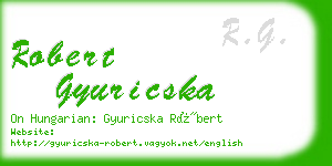 robert gyuricska business card